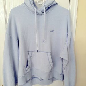 Baby blue hollister boyfriend sweatshirt 2019 size M